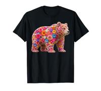 Lindo Oso de Flores en Oso Floral de Verano Camiseta