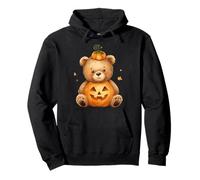 Lindo Oso de Peluche Calabaza Jack O'Lantern Halloween niños Sudadera con Capucha