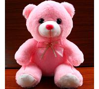 Lindo Oso de Peluche con Luz Nocturna LED para Niños, Muñeco Flexible Suave con Luces Coloridas, Temporizador de 30 Minutos, Ideal para la Hora de Dormir, Alivio de la Ansiedad, Material