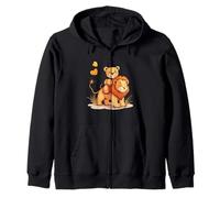 Lindo oso de peluche con traje de león safari Sudadera con Capucha