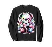 Lindo Oso de Peluche Espeluznante con corazón Roto Sudadera