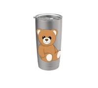 Lindo oso de peluche I Juguete de peluche I Oso de peluche Vaso térmico de acero inoxidable de doble pared
