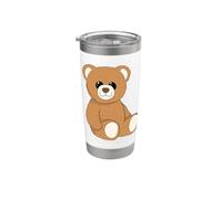 Lindo oso de peluche I Juguete de peluche I Oso de peluche Vaso térmico de acero inoxidable de doble pared
