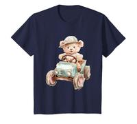Lindo Oso de Peluche Vintage de Acuarela en Coche de Juguete Aventura Camiseta