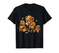 Lindo Oso Detective de Miel con Abejas y Panal Camiseta