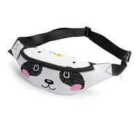 Lindo Oso Panda con Corona Floral Lindo Oso Pardo Riñonera, Riñonera Deportiva para niños Adultos para Hombres y Mujeres