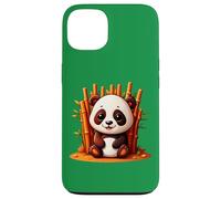 Lindo Oso Panda Sentado en Bosque de bambú Carcasa para iPhone 13