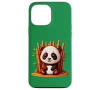 Lindo Oso Panda Sentado en Bosque de bambú Carcasa para iPhone 13 Pro MAX