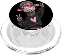 Lindo Oveja Dibujos Animados Animal Divertido Hipster Gráfico PopSockets PopGrip para MagSafe