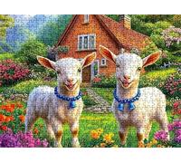 Lindo Oveja Puzzle 2000 Piezas Adultos, Rompecabezas con Letras en la Parte Posterior - Piezas Que Encajan Perfectamente, Reto de Concentración, Regalo para Mujer y Decor Hogar, 99.5 x 70.5 cm w0-448