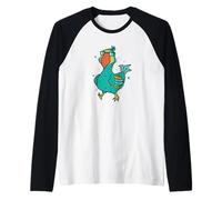 Lindo pájaro Dodo de Mauricio Camiseta Manga Raglan