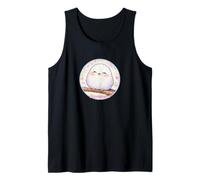 Lindo pájaro Sonriente Shima Enaga Japanese Snow Fairy Camiseta sin Mangas