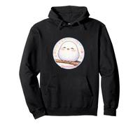 Lindo pájaro Sonriente Shima Enaga Japanese Snow Fairy Sudadera con Capucha