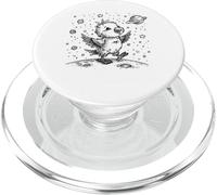Lindo pájaro Viajero Espacial Luna Planeta Estrellas diseño cósmico PopSockets PopGrip para MagSafe