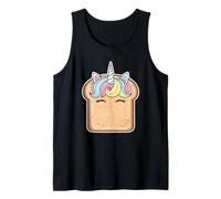 Lindo Pan Tostado de Unicornio Divertido Camiseta sin Mangas