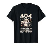 Lindo Panda 404 Attention Span Camiseta