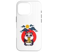 Lindo panda comiendo ramen bajo el cielo iluminado por la luna Carcasa para iPhone 16 Pro