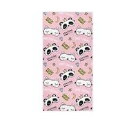 Lindo Panda Gatos Toallas de Mano Buenas Noches Estrellas Luna Decoración Cocina Plato Toalla Baño Toallita 30 x 15 Pulgadas para Playa Invitado Hotel SPA Gimnasio Deporte Yoga Hogar