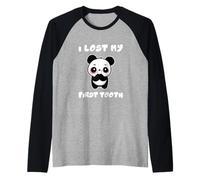 Lindo Panda: perdí mi Primer Diente, la Primera Fiesta de Dientes Perdidos Camiseta Manga Raglan