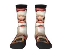 Lindo Papá Noel Mujer Hombre Calcetines De Atletismo Antiampollas Calcetin De Senderismo Cómodos Calcetines De Running Para Senderismo Camping Maratón