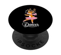 Lindo Papá Noel Reno Ballet Bailarina Navidad Hombres Mujeres Niños PopSockets PopGrip Adhesivo