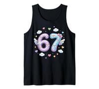 Lindo Pastel 67 Rainbow Estética Corazones Estrellas Soñadora Camiseta sin Mangas