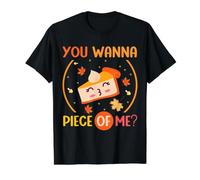 Lindo Pastel de Calabaza You Wanna Piece of Me, Feliz Día de Acción de Gracias Camiseta gráfica económica, Hombre, Negro, XL