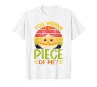 Lindo Pastel de Calabaza You Wanna Piece of Me, Feliz Día de Acción de Gracias Camiseta gráfica económica, Hombre, Blanco, L