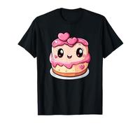 Lindo Pastel Kawaii Corazones Rosa Sonris Camiseta