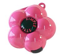 Lindo pastillero con diseño de flores, farmacia de bolsillo portátil con múltiples compartimentos, organizador diario de pastillas de grado alimenticio para decoración del hogar de niños y adultos