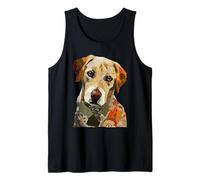 Lindo Patchwork Labrador Retriever Dog Boho Collage Quilt Art Camiseta sin Mangas