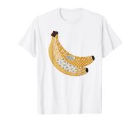 Lindo Patchwork Preppy Banana Volver a la Escuela Profesor Estudi Camiseta gráfica económica