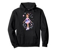 Lindo Patinaje artístico Princesa Floral Patinador sobre Hielo Sudadera con Capucha