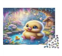 Lindo Patito Puzzles 1000 Piezas Papel Reciclado para Adultos Puzzle para Adultos Juego difícil y desafiante Excelente Idea de Regalo para niños a Partir de 12 años 70x50cm/1000pcs