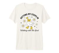 Lindo Pato consiguiendo mis Pasos en Caminar con Señor Camiseta Premium