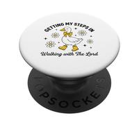 Lindo Pato consiguiendo mis Pasos en Caminar con Señor PopSockets PopGrip Adhesivo