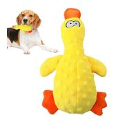 Lindo pato de peluche, juguete para perros a prueba de masticar, juguetes interactivos chirriantes con búsqueda y entrenamiento, material y cómodo para masticadores agresivos, diseño adorable co