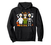 Lindo Pato Disfraces Halloween Ganso Momia espantapájaros Esqueleto Sudadera con Capucha