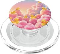 Lindo Pato Nube estética Cielo Rosa soñador diseño Femenino PopSockets PopGrip para MagSafe
