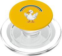 Lindo Pato Retro Arco Iris LGBT Pensamientos positivos motivacionales PopSockets PopGrip para MagSafe