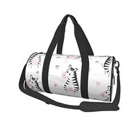 Lindo patrón Cebra Viaje Bolsa de Lona Plegable Fin de Semana Bolsa de Lona Mujeres Hombres Durante la Noche Deportes Bolsa de Gimnasio