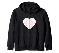 Lindo patrón de animales de leopardo blanco rosa claro minimalista Sudadera con Capucha