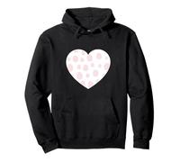 Lindo patrón de animales de leopardo blanco rosa claro minimalista Sudadera con Capucha