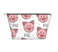 Lindo patrón de Estampado de Cerdo Animal, Bolsa de artículos de tocador Bolsa de Maquillaje Bolsa de cosméticos Bolsa de artículos de tocador de Viaje portátil