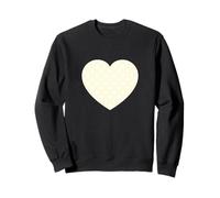 Lindo patrón de lunares blanco amarillo claro minimalista Sudadera