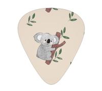 Lindo patrón de osos koala de dibujos animados,12 púas de guitarra, 3 grosores diferentes para guitarra acústica, bajo y ukelele