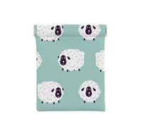 Lindo patrón de Oveja Animal, Squeeze Top Wallet Bolsa de Almacenamiento para Mujer Monedero pequeño Bolsa de Cambio