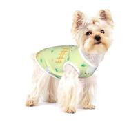 Lindo patrón de Oveja de Dibujos Animados,Camiseta de algodón sin Mangas para Mascotas, Chaleco Transpirable, Suave y elástico para Cachorros,M