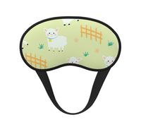 Lindo patrón de oveja de dibujos animados, Cubiertas oculares completas, antifaces para dormir que bloquean la luz, orejeras opacas para dormir