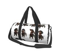 Lindo patrón de Perro Salchicha, Bolsa de Viaje de Gran Capacidad, Bolso Redondo, Bolsa de Viaje Deportiva, Bolsa de Mano, Bolsa de Fitness